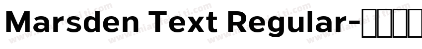 Marsden Text Regular字体转换
